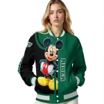 saskatchewan roughriders mickey mouse green varsity jacket best selling