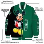 saskatchewan roughriders mickey mouse green varsity jacket best selling