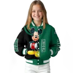 saskatchewan roughriders mickey mouse green varsity jacket best selling