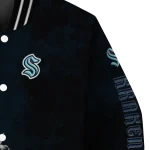 seattle kraken distressed slash blue black varsity jacket best selling