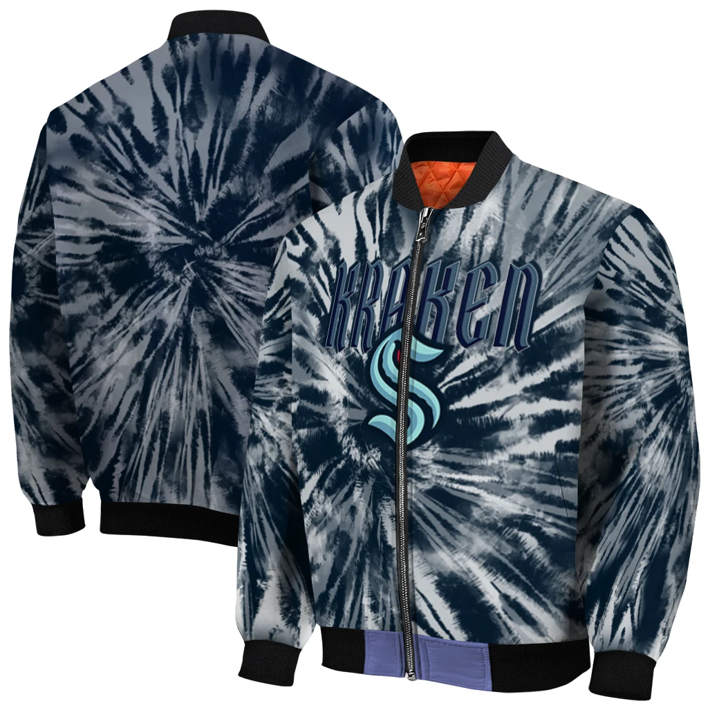 seattle kraken dynamic rings blue bomber jacket best selling seattle kraken dynamic rings blue bomber jacket best selling