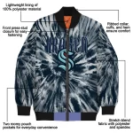 seattle kraken dynamic rings blue bomber jacket best selling