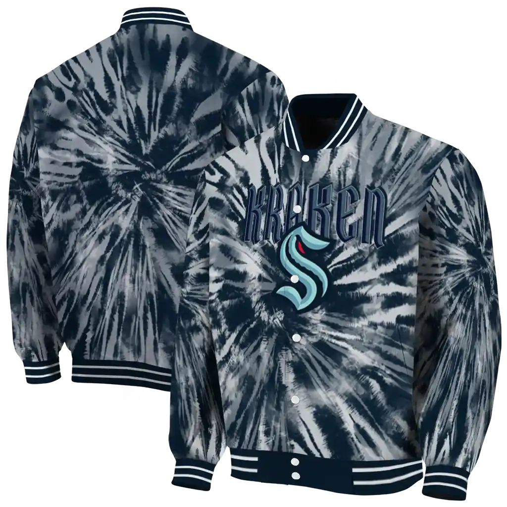 seattle kraken dynamic rings blue varsity jacket fashion forward seattle kraken dynamic rings blue varsity jacket fashion forward