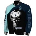 seattle kraken edgy mask blue black varsity jacket best selling