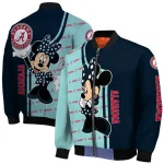seattle kraken minnie mouse blue bomber jacket best selling