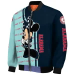 seattle kraken minnie mouse blue bomber jacket best selling