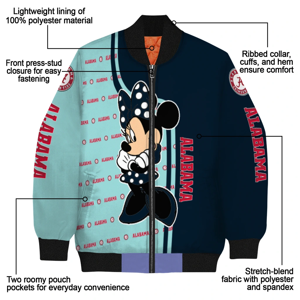 seattle kraken minnie mouse blue bomber jacket new arrival seattle kraken minnie mouse blue bomber jacket new arrival