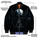 seattle kraken skull bite blue black bomber jacket best selling