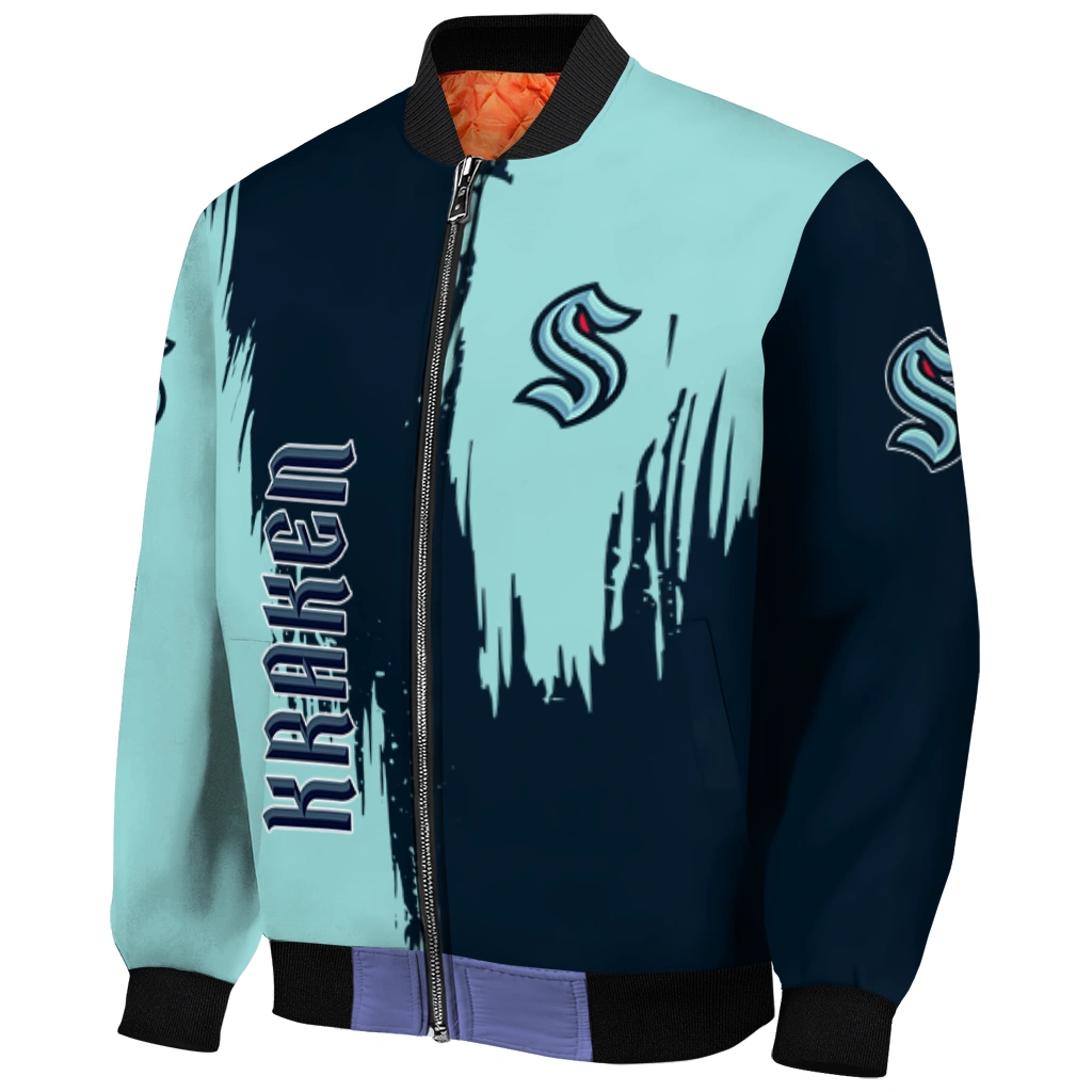 seattle kraken urban mark blue bomber jacket fashion forward seattle kraken urban mark blue bomber jacket fashion forward