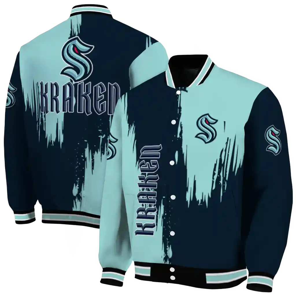 seattle kraken urban mark blue varsity jacket fashion forward seattle kraken urban mark blue varsity jacket fashion forward