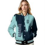seattle kraken urban mark blue varsity jacket best selling