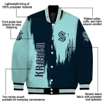 seattle kraken urban mark blue varsity jacket best selling