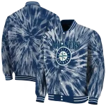 seattle mariners dynamic rings navy blue varsity jacket best selling