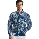 seattle mariners dynamic rings navy blue varsity jacket best selling