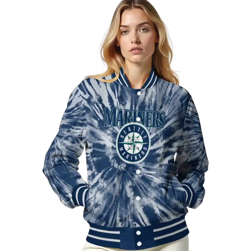 seattle mariners dynamic rings navy blue varsity jacket latest model seattle mariners dynamic rings navy blue varsity jacket latest model