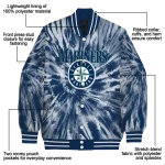 seattle mariners dynamic rings navy blue varsity jacket best selling