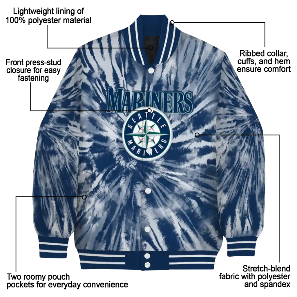 seattle mariners dynamic rings navy blue varsity jacket new arrival seattle mariners dynamic rings navy blue varsity jacket new arrival