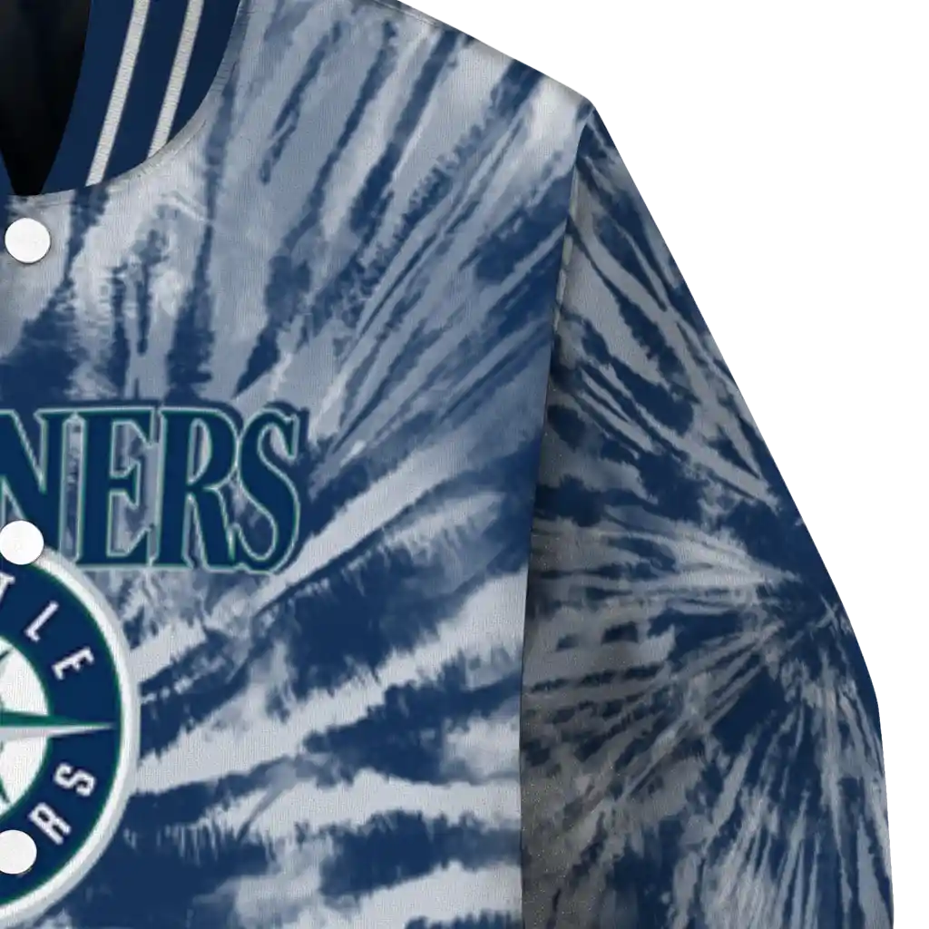 seattle mariners dynamic rings navy blue varsity jacket premium grade seattle mariners dynamic rings navy blue varsity jacket premium grade