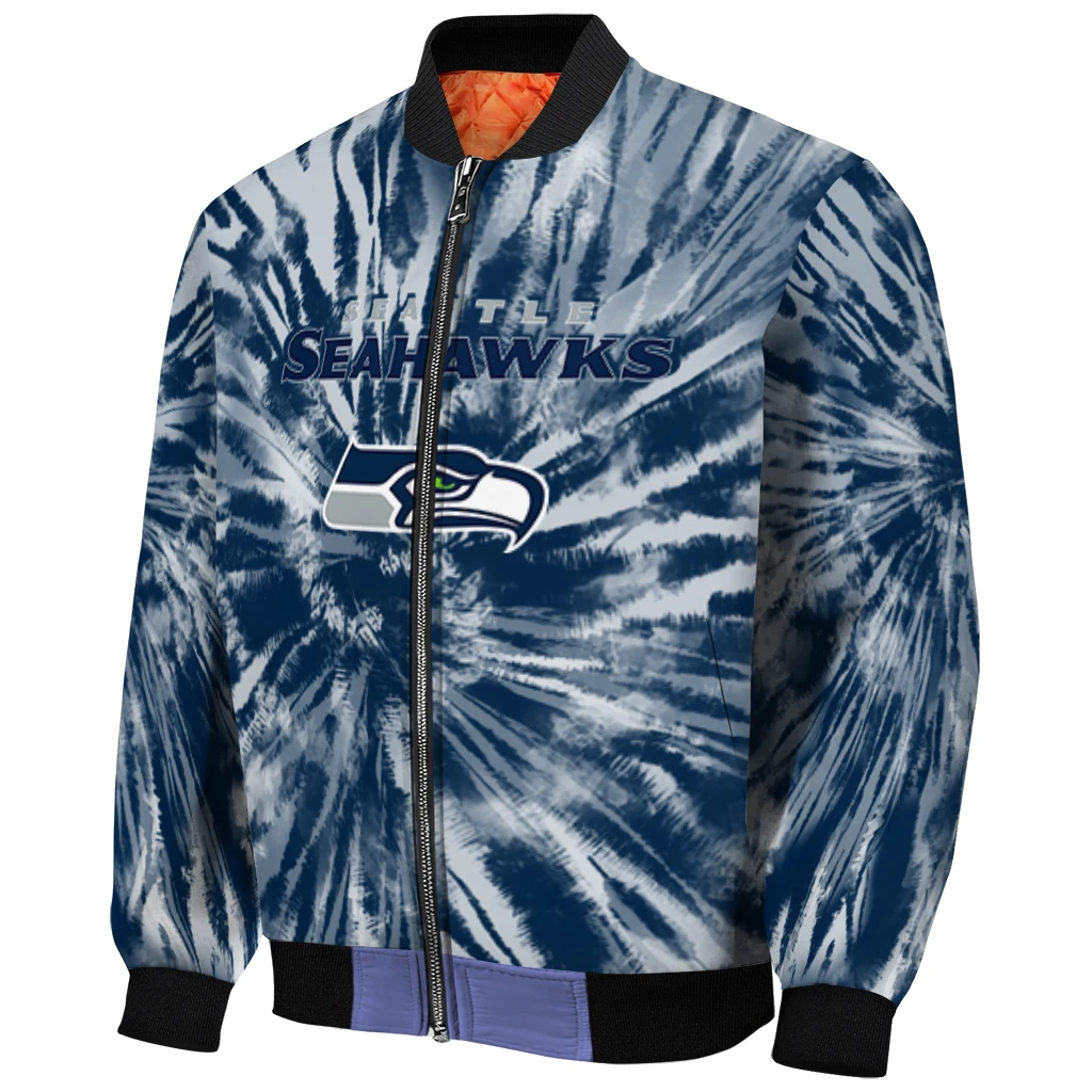 seattle seahawks dynamic rings blue bomber jacket fashion forward seattle seahawks dynamic rings blue bomber jacket fashion forward