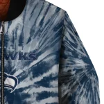 seattle seahawks dynamic rings blue bomber jacket best selling