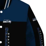 seattle seahawks intricate skull blue black varsity jacket best selling
