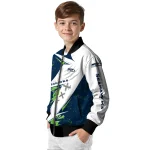 seattle seahawks ripped bolt blue white bomber jacket best selling