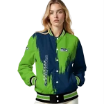 seattle seahawks urban mark blue varsity jacket best selling