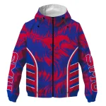 smu mustangs dynamic heat wave blue windbreaker jacket best selling