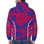 smu mustangs dynamic heat wave blue windbreaker jacket best selling