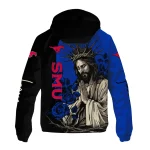 smu mustangs jesus roses blue black windbreaker jacket best selling