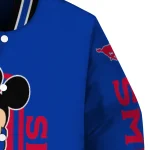 smu mustangs minnie mouse blue varsity jacket best selling