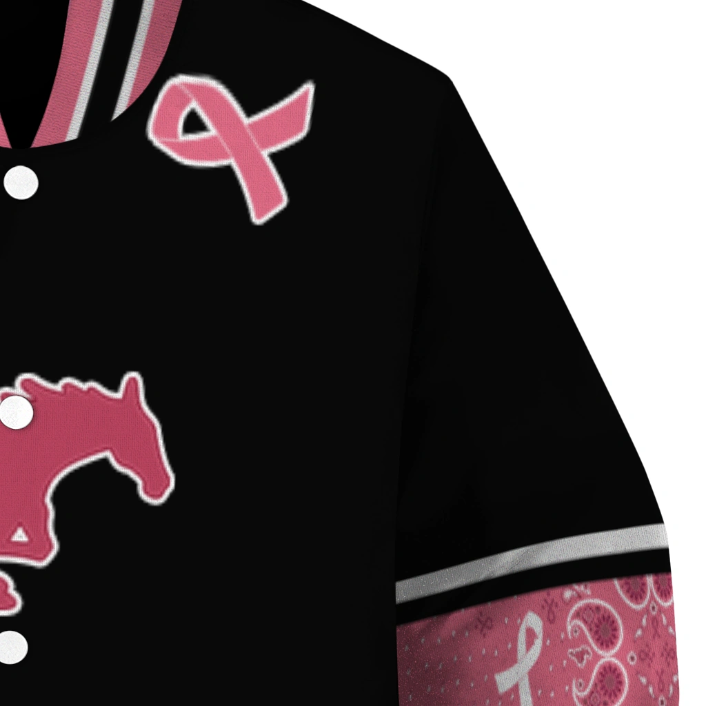 smu mustangs pink ribbon black pink varsity jacket premium grade smu mustangs pink ribbon black pink varsity jacket premium grade