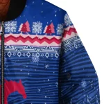 smu mustangs snowy pines blue bomber jacket best selling