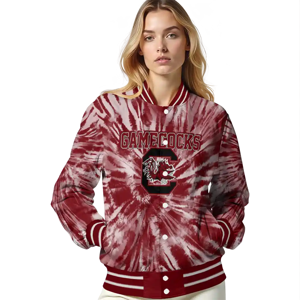 south carolina gamecocks dynamic rings garnet varsity jacket latest model south carolina gamecocks dynamic rings garnet varsity jacket latest model