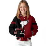 south carolina gamecocks snoopy attitude garnet varsity jacket best selling