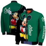 south florida bulls mickey mouse green bomber jacket best selling