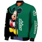 south florida bulls mickey mouse green bomber jacket best selling