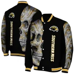 southern miss golden eagles fire skull black varsity jacket best selling