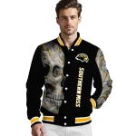 southern miss golden eagles fire skull black varsity jacket best selling