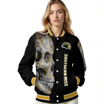 southern miss golden eagles fire skull black varsity jacket best selling