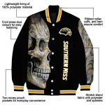 southern miss golden eagles fire skull black varsity jacket best selling