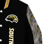 southern miss golden eagles fire skull black varsity jacket best selling