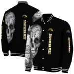 southern miss golden eagles intricate skull black varsity jacket best selling