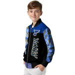 st louis blues fire skull blue black bomber jacket best selling