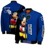 st louis blues mickey mouse blue bomber jacket best selling