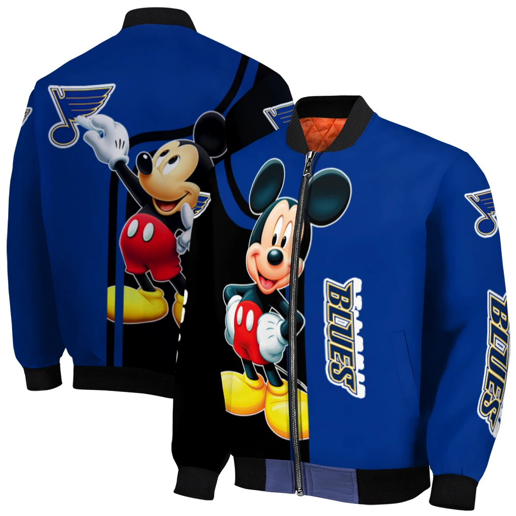 st louis blues mickey mouse blue bomber jacket best selling st louis blues mickey mouse blue bomber jacket best selling