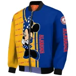 st louis blues minnie mouse blue bomber jacket best selling