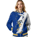 st louis blues ripped bolt blue white varsity jacket best selling