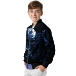 st louis blues skull bite blue black bomber jacket best selling