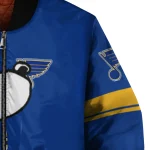 st louis blues snoopy attitude blue bomber jacket best selling